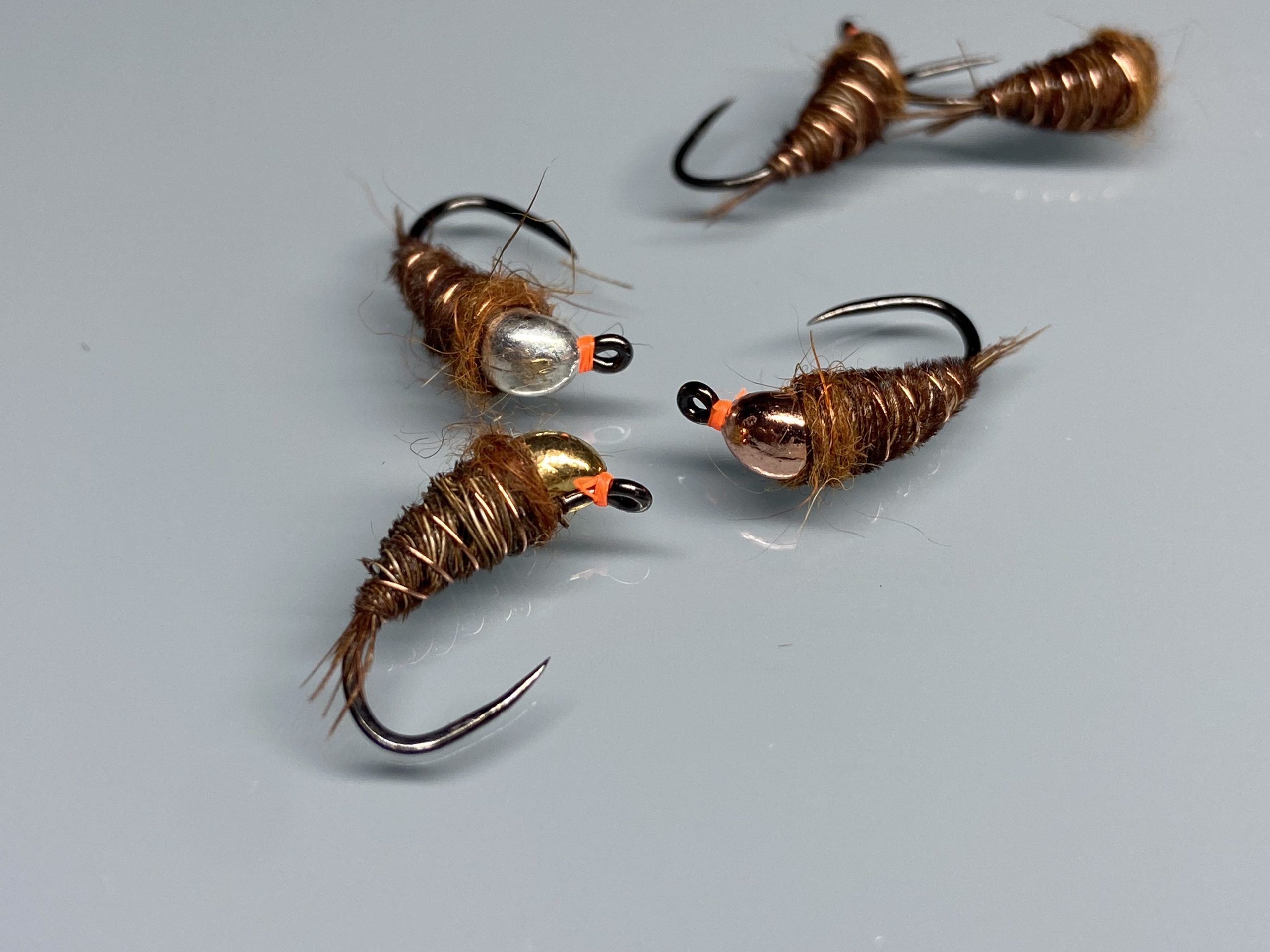 Nymphe corps javi pheasant-tail or, argent ou cuivre